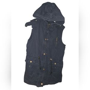 7/31. Zenana Outfitters Navy Hooded Vest